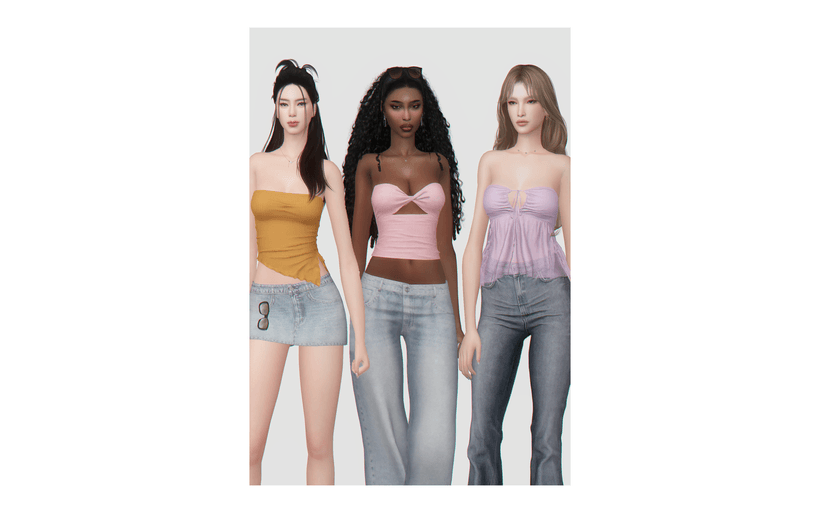 Галерея мода Набор топов Sunny Tops Set #1